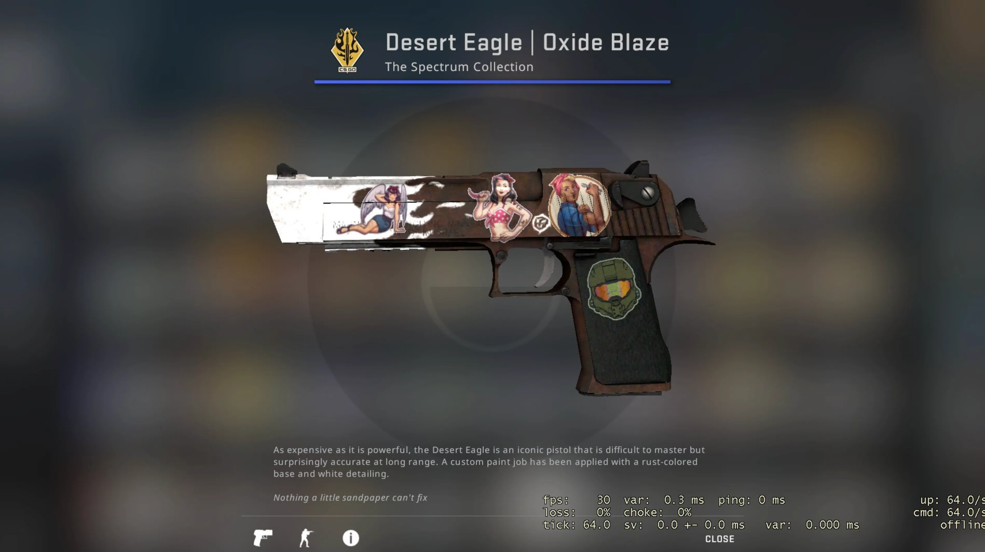 Desert Eagle Oxide Blaze